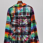 Chromatic Plaid Flannel Shirt