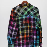 Chromatic Plaid Flannel Shirt