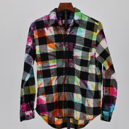 Chromatic Plaid Flannel Shirt