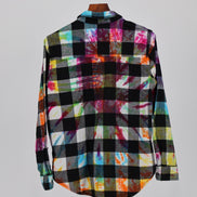 Chromatic Plaid Flannel Shirt