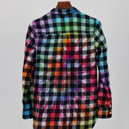 Chromatic Plaid Flannel Shirt