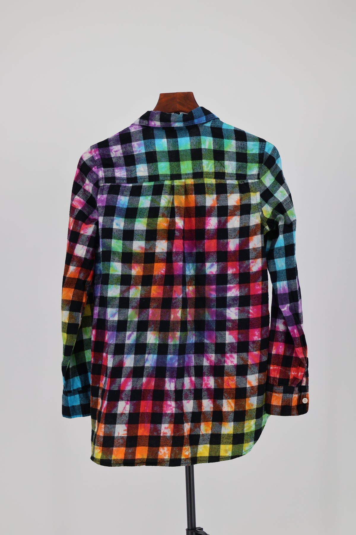 Chromatic Plaid Flannel Shirt
