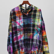 Chromatic Plaid Flannel Shirt