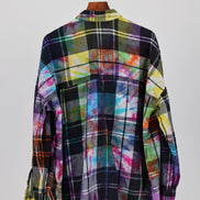 Chromatic Plaid Flannel Shirt