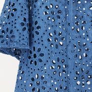 Indigo lace top