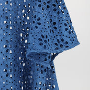 Indigo lace top