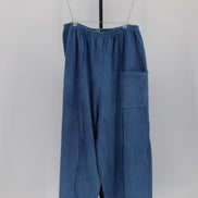 Indigo Wide Leg Knit Pants