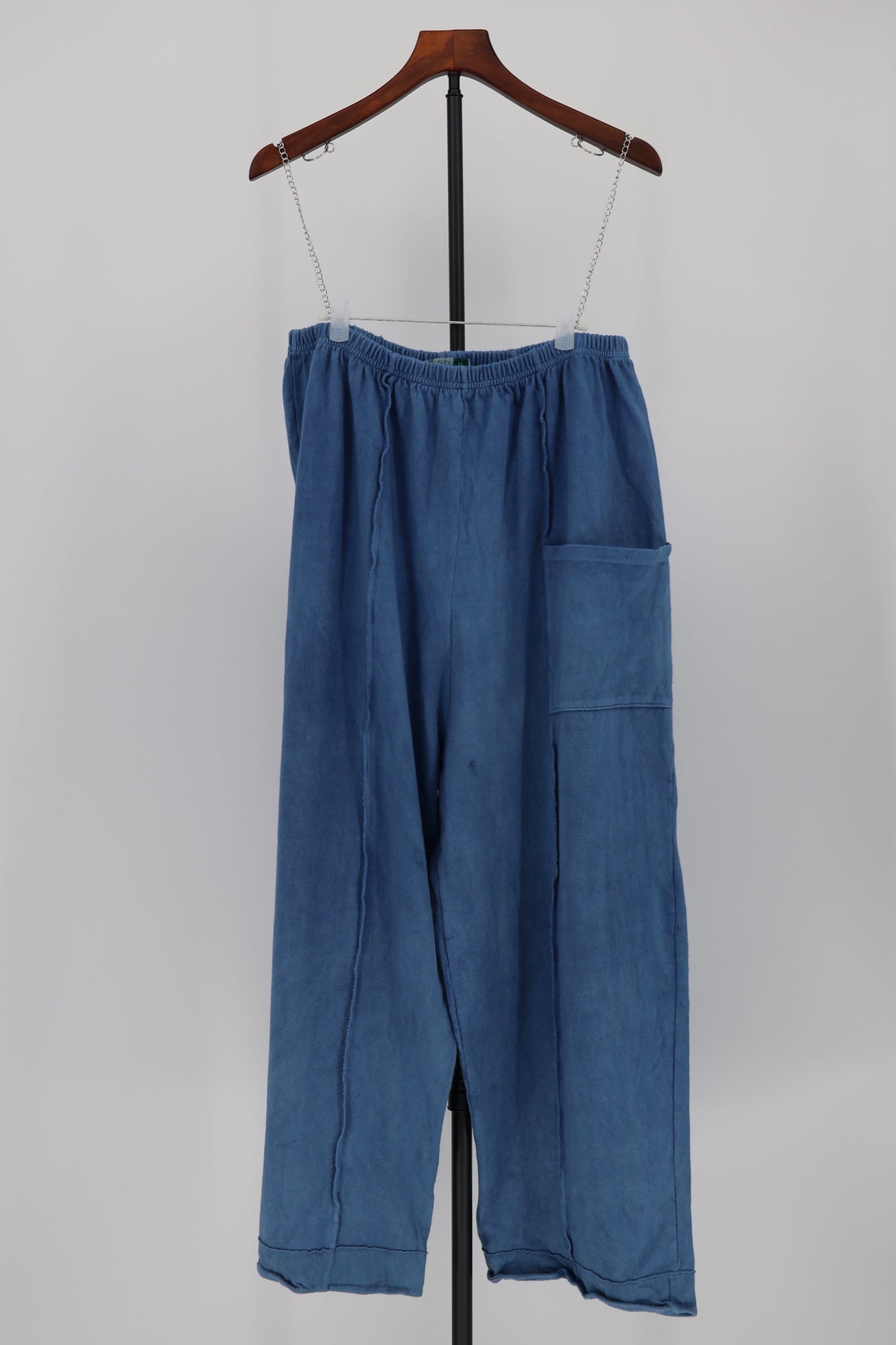 Indigo Wide Leg Knit Pants